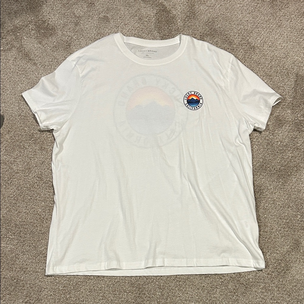Lucky Brand White Graphic Tee